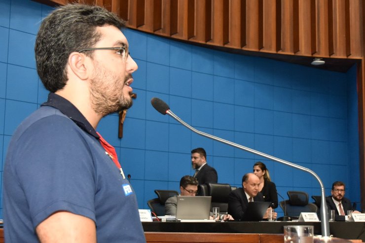 Imagem: Presidente do Sindetran-MS usou fala na tribuna durante sessão desta quinta-feira 