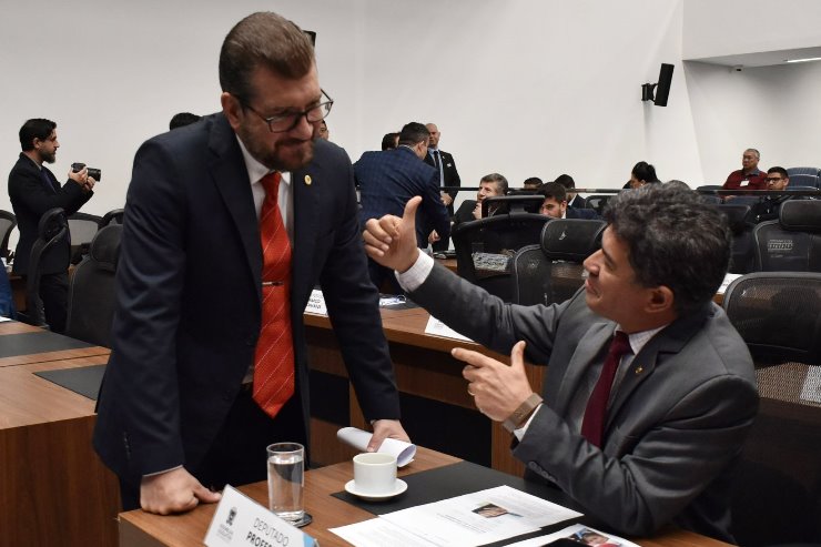 Imagem: Rinaldo e Kemp subiram à tribuna para falar sobre o tema