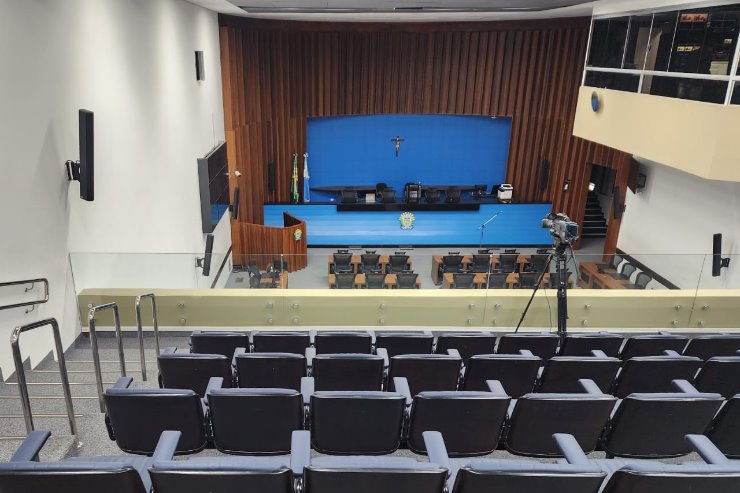 Imagem: Plenário Deputado Júlio Maia, da Assembleia Legislativa de Mato Grosso do Sul