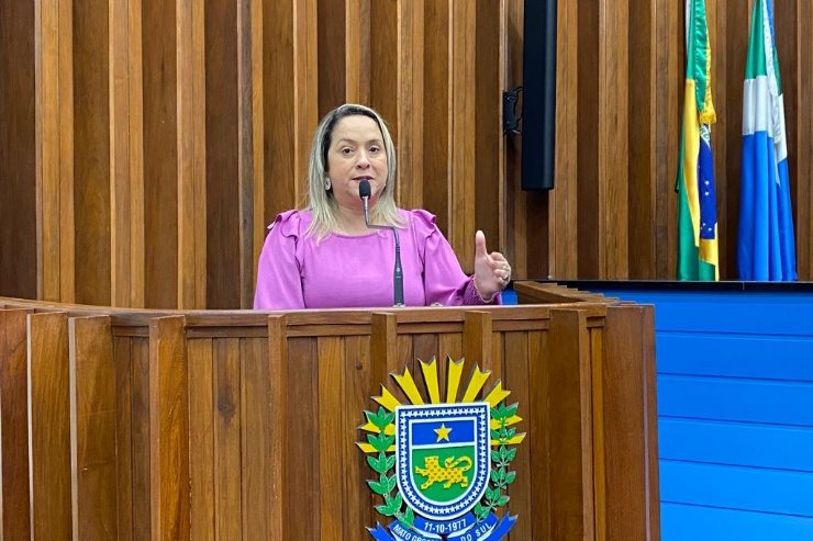 Imagem: A deputada Lia Nogueira ressaltou as ações do Governo do Estado no combate à violência contra a mulher