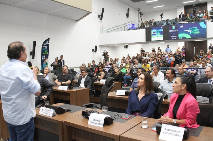 Imagem: Com plenário lotado, ALEMS realizou na noite desta quarta-feira o lançamento da Corrida dos Poderes, que acontece no Dia do Servidor Público