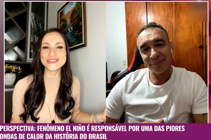 Imagem: Professor Fabio Luiz de Oliveira falou sobre o fenômeno El Niño no programa Perspectiva