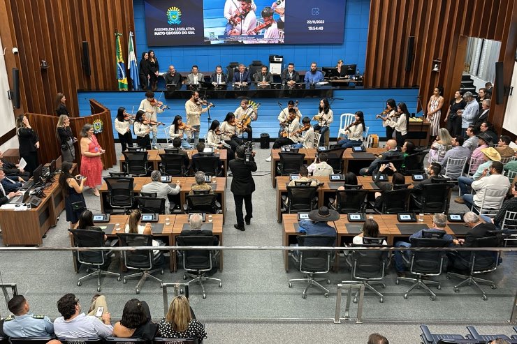 Imagem: A solenidade em homenagem ao Dia do Músico foi marcada por várias apresentações culturais