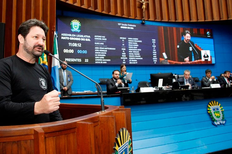 Imagem: Nesta quarta-feira, a manifestação externa aconteceu por solicitação do deputado Pedro Kemp