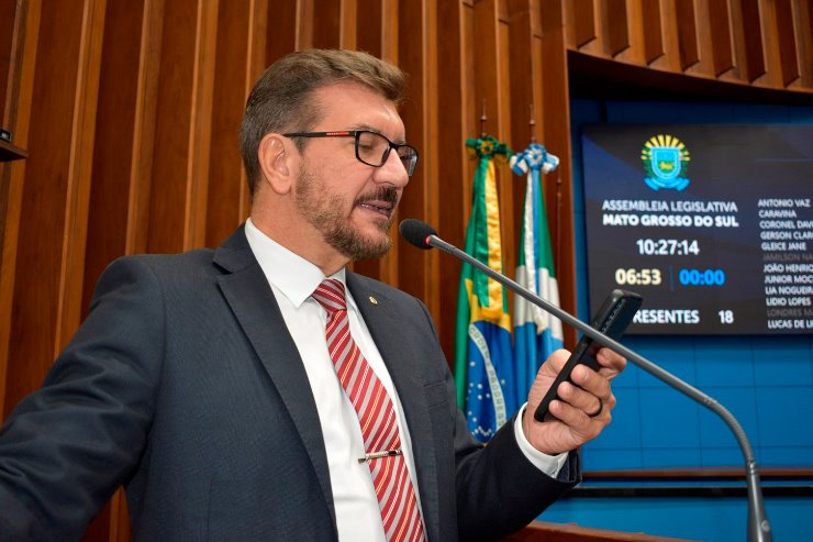 Imagem: O deputado Pedro Kemp foi o primeiro a abordar o assunto na tribuna da ALEMS, durante a sessão ordinária