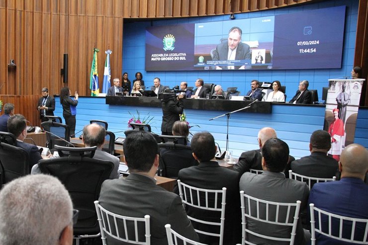 Imagem: O cardeal agradeceu a honraria recebida nesta manhã pela Assembleia Legislativa de Mato Grosso do Sul 