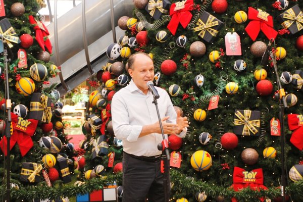 Imagem: Mochi representa ALMS no encerramento da Campanha Compartilhe o Natal