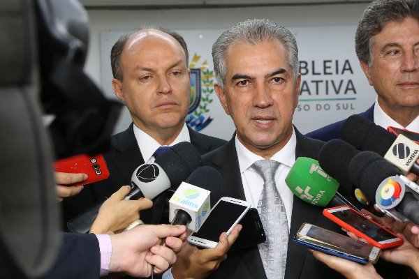 Imagem: Mochi, Azambuja e Zauith durante entrevista coletiva