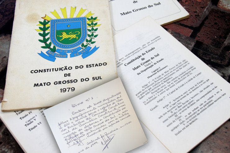 Imagem: Deputados constituintes elaboraram a primeira Constituição de MS