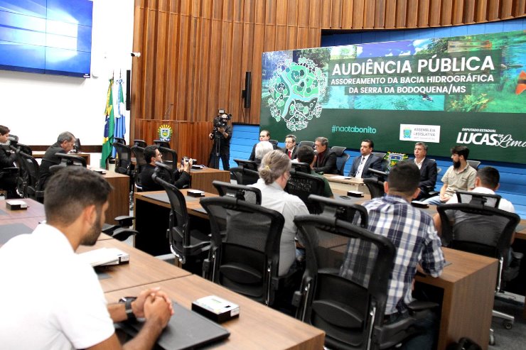 Imagem: Audiência pública tratou sobre o assoreamento e turvamento dos rios da Bacia Hidrográfica da Serra da Bodoquena