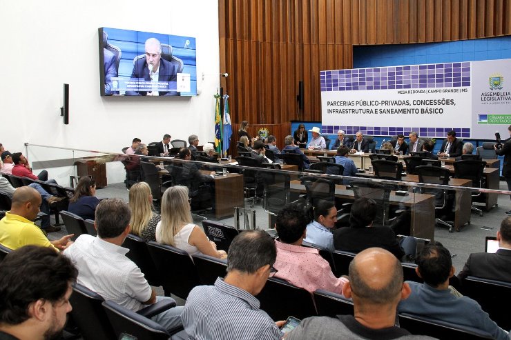 Imagem: Seminário na ALEMS sobre parcerias público-privada, concessões e saneamento básico