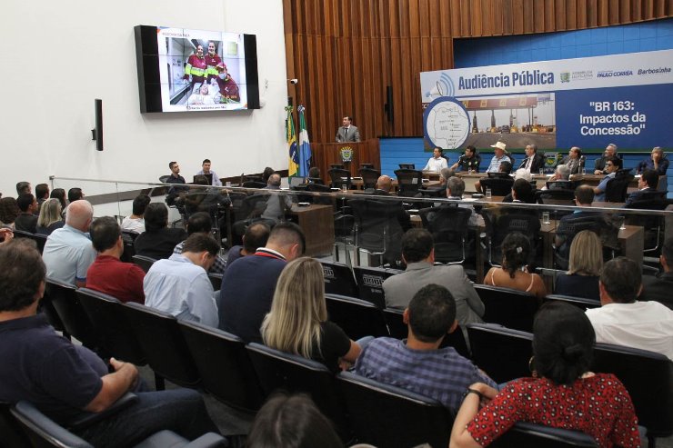 Imagem: Audiência pública discutiu problemas relativos à concessão da BR-163, sob responsabilidade da CCR MS Via