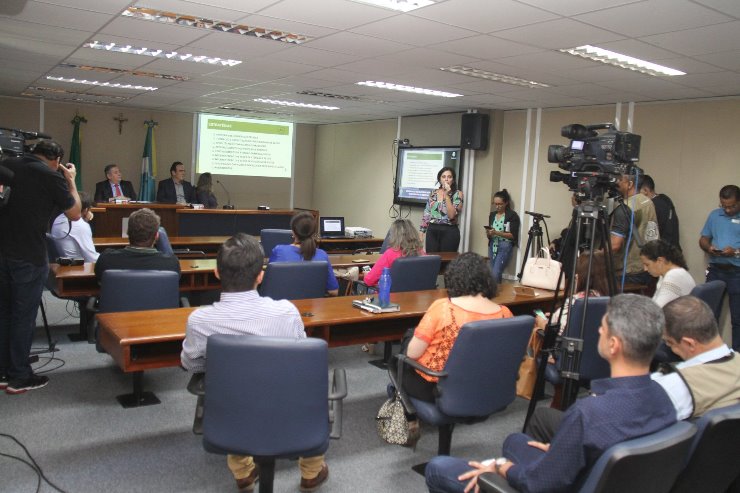 Imagem: Reunião objetivou a apresentação de relatório na área de Saúde relativo ao quadrimestre de setembro a dezembro de 2019