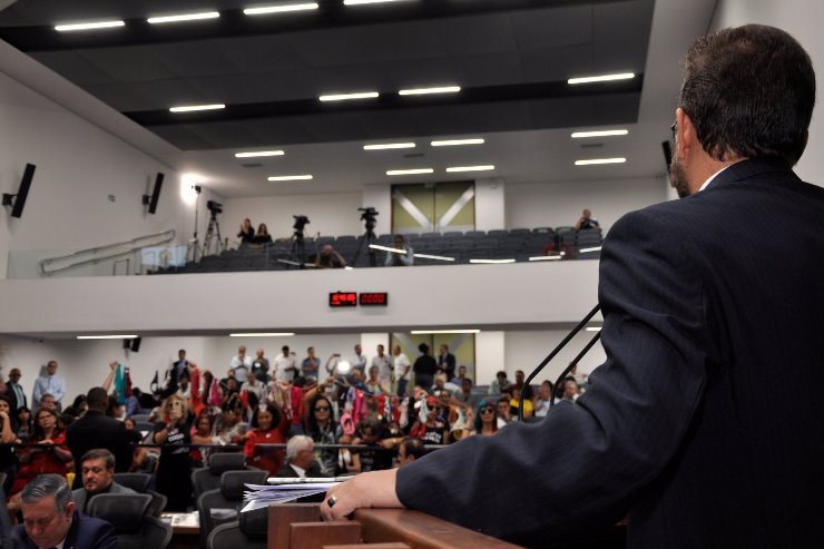 Imagem: Pedro Kemp defendeu o movimento de mulheres contra o machismo e violência doméstica