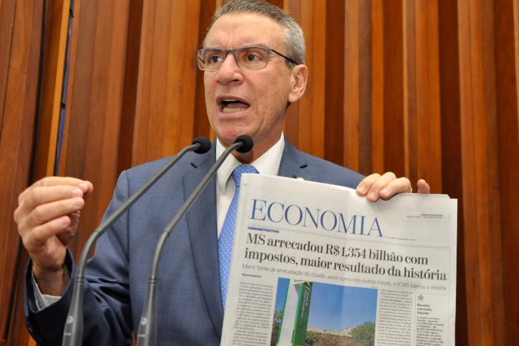 Imagem: Paulo Corrêa elogia projeto que aumentou em 12% a arrecadação de MS