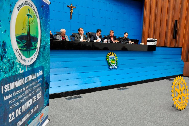 Imagem: Primeiro seminário, realizado em 2019, reuniu especialistas e autoridades para debater questões ligadas aos recursos hídricos 