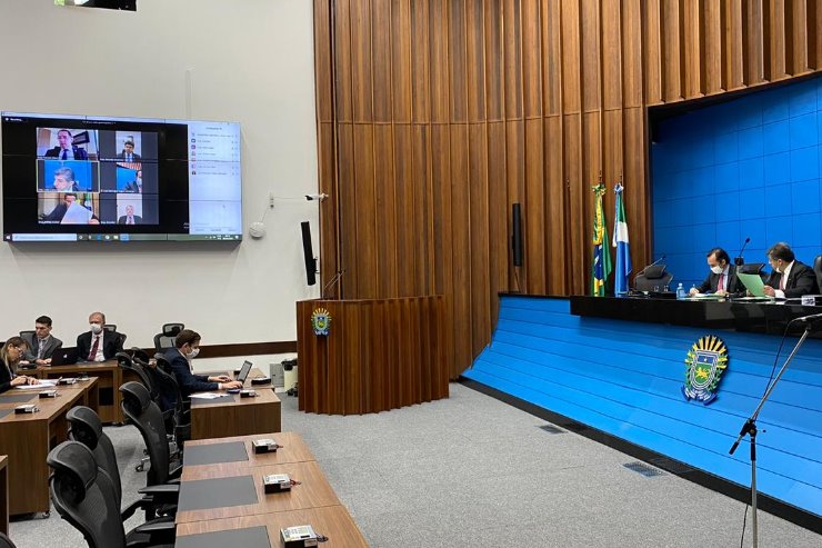 Imagem: Primeira reunião da CCJR por videoconferência da história da Casa de Leis foi realizada nesta quarta-feira