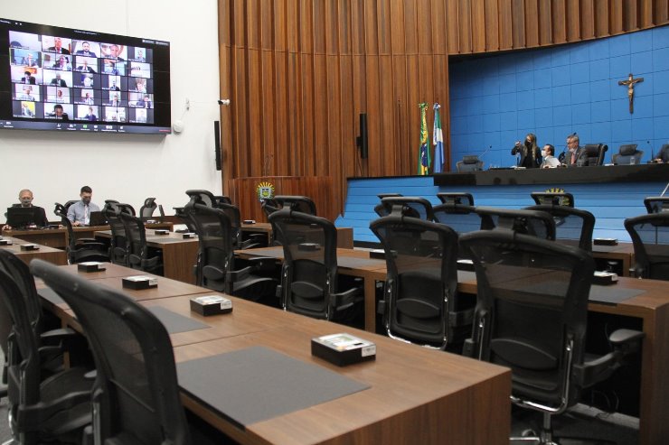 Imagem: Sessão ordinária desta quarta-feira seguirá no formato telepresencial; quatro projetos devem ser votados