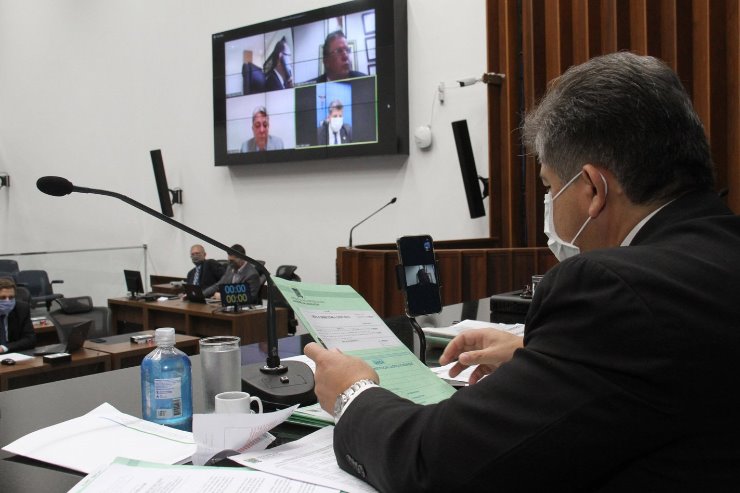 Imagem: Membros da CCJR se reúnem, mais uma vez, por vídeoconferência