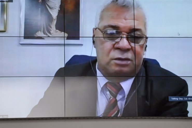 Imagem: Cabo Almi participou da sessão de hoje por videoconferência 