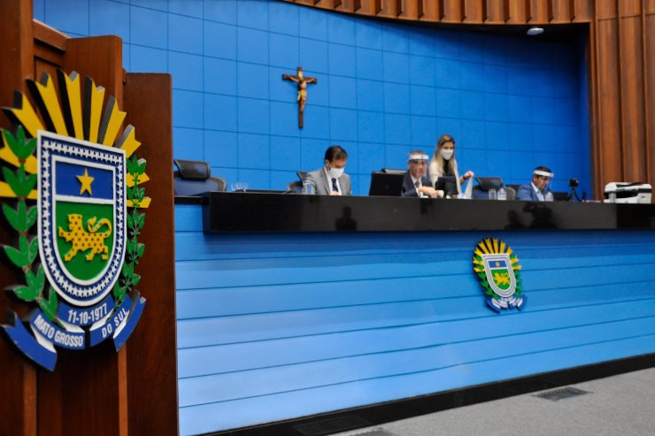 Imagem: Por vídeoconferência, deputados estaduais da ALEMS debatem e votam os projetos enviados pelo Poder Excutivo