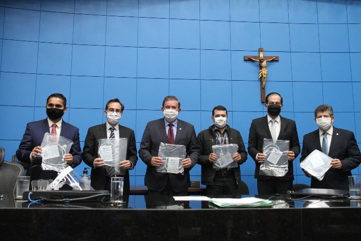 Imagem: Protetores entregues hoje serão destinados a servidores da Casa de Leis