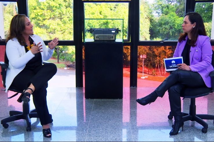 Imagem: A entrevistada do Saúde em Foco aborda os desafios do ensino a distância, imposto pela pandemia da Covid-19