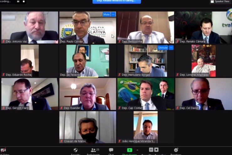 Imagem: João Henrique apresentou o projeto de lei durante sessão remota de hoje