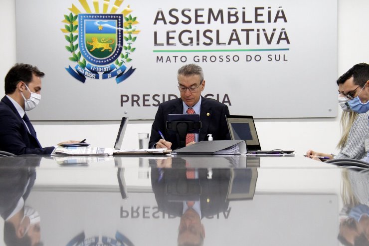 Imagem: Mesa Diretora da ALEMS apresentou PDL para o reconhecimento da calamidade pública de Nioaque