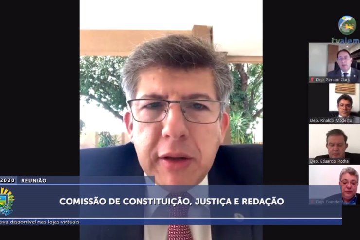 Imagem: Reunião extraordinária virtual da CCJR aconteceu nesta manhã para avaliar projeto que cria benefício salarial