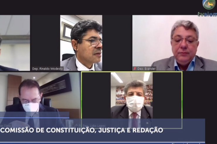 Imagem: A reunião da CCJR desta quarta-feira aconteceu de forma virtual 