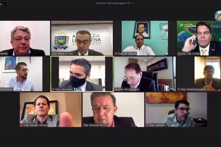Imagem: Apreciação das matérias acontece de maneira remota e pode ser acompanhada ao vivo pelos canais de comunicação da ALEMS