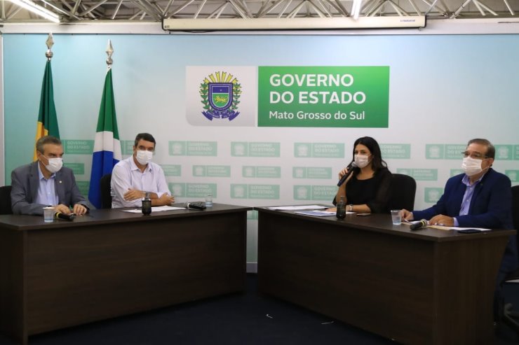Imagem: Live foi transmitida nas redes sociais do Governo de MS