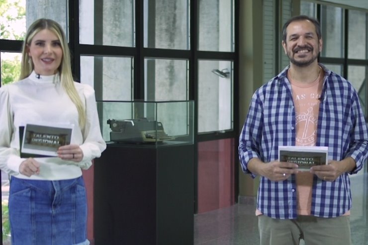 Imagem: Esta edição do programa Talento Regional foi apresentanda por Janaina Garcia e Kleber Nogueira