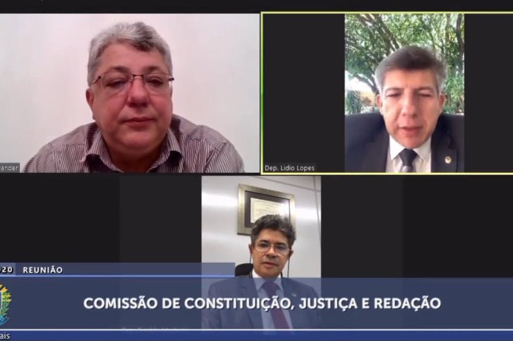 Imagem: A reunião da CCJR aconteceu remotamente na manhã desta quarta-feira
