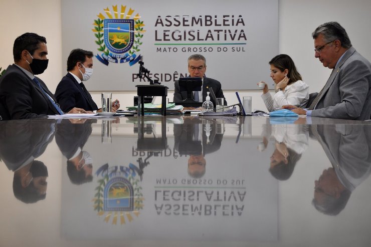 Imagem: Deputados realizam mais uma sessão remota.