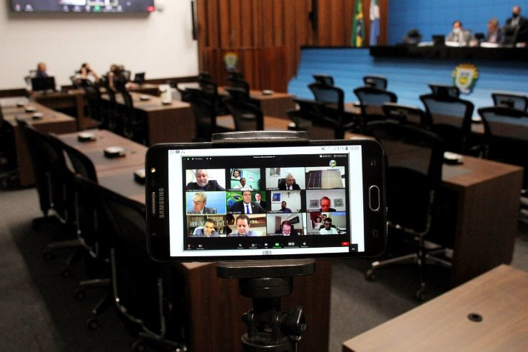 Imagem: Sessão de hoje foi realizada remotamente.