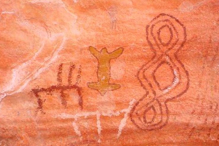 Imagem: Arte Rupestre Gruta do Pitoco, em Alcinópolis