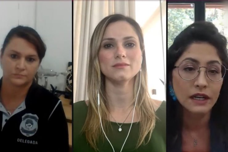 Imagem: A delegada Ana Claudia Medina e a procuradora-geral Fabíola Marquetti foram as entrevistadas do Mulheres em Debate