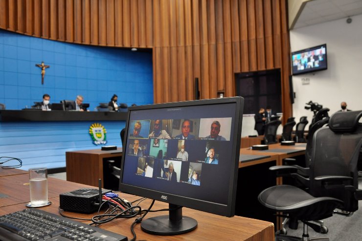 Imagem: Sessões seguem de maneira remota e são transmitidas ao vivo pelos canais de comunicação da ALEMS