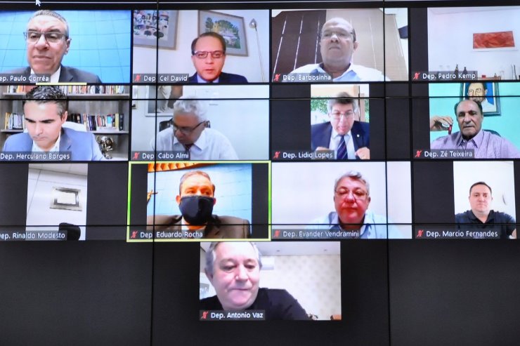 Imagem: As sessões remotas da ALEMS acontecem nas terças, quartas e quintas-feiras, e são transmitidas ao vivo 