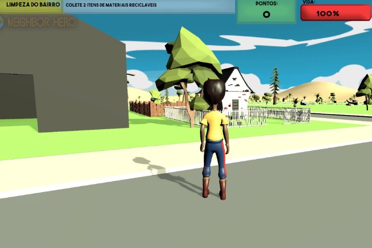 Imagem: O jogo Neighbor Hero foi criado pelos alunos do Instituto Federal de Mato Grosso do Sul