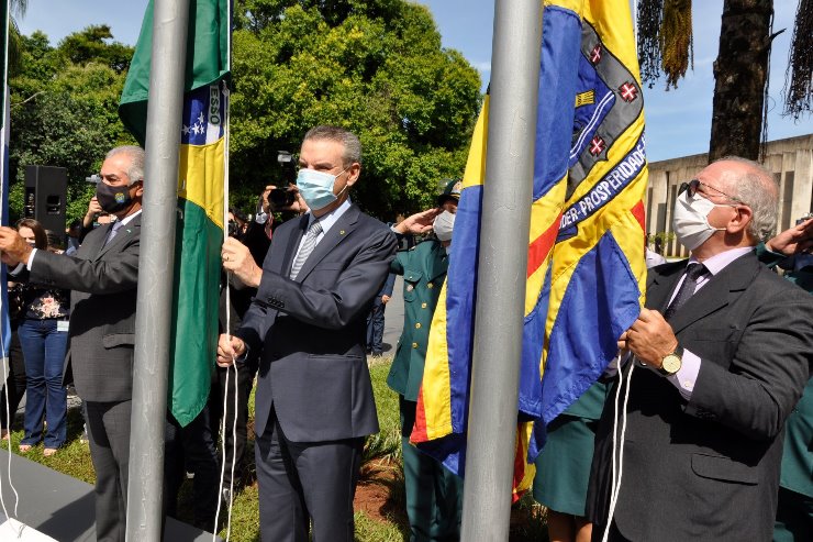 Imagem: Solenidade respeitou regras de biossegurança e foi transmitida, ao vivo, por todos os canais de Comunicação da ALEMS