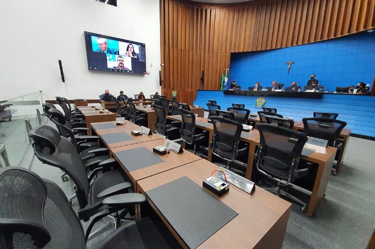 Imagem: Durante a sessão plenária, três projetos foram aprovados pelos parlamentares da ALEMS