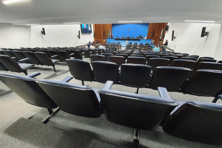 Imagem: Os projetos serão analisados em sessão da ALEMS, realizada no plenário da Casa de Leis com participação remota da maioria dos deputados
