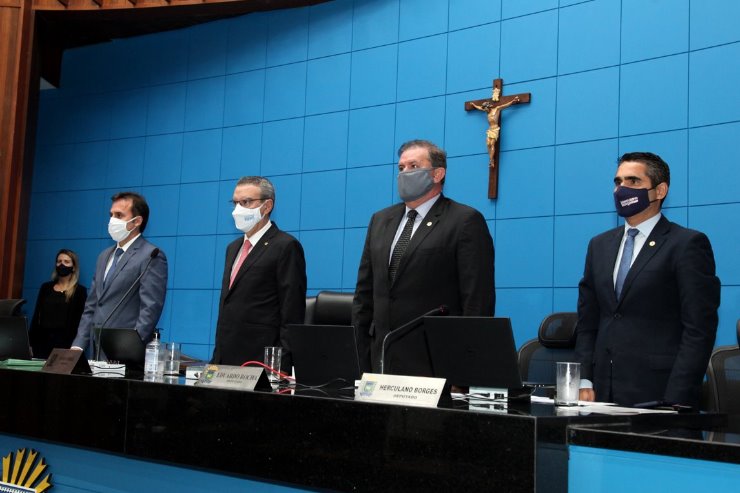 Imagem: Mesa Diretora da ALEMS levantou sessão plenária, rito previsto no Regimento Interno da Casa de Leis