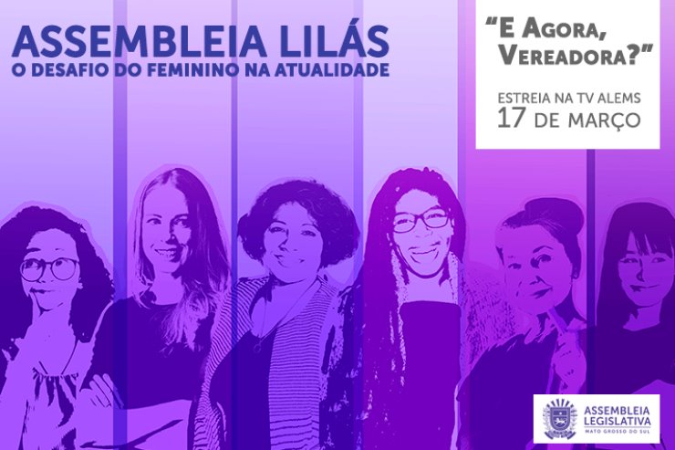Imagem: TV ALEMS e Rádio ALEMS também estão divulgando programas especiais destinados às causas femininas