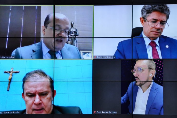 Imagem: A reunião da CCJR aconteceu remotamente na manhã desta quarta-feira
