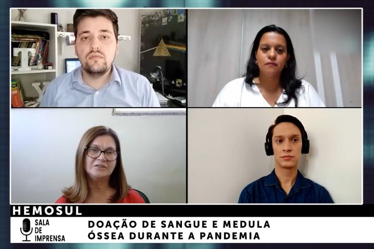 Imagem: O Sala de Imprensa debate a importância da doação de sangue e medula óssea