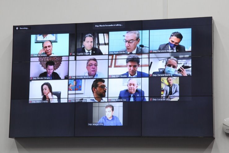 Imagem: Sessão é transmitida ao vivo pelos canais de comunicação da ALEMS